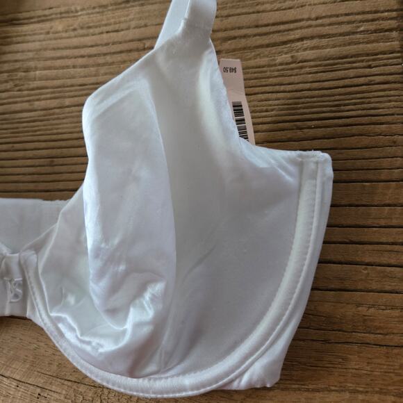 Victoria's Secret Unlined Demi white Satin Smooth Bra sz 32DD New - Picture 2 of 4